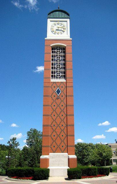 Image of GVSU's Allendale Campus Clock Tower